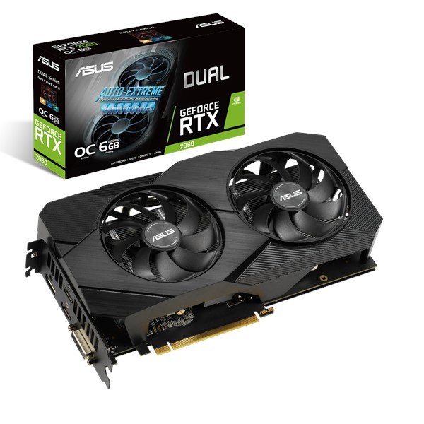 ASUS GeForce RTX 2060 Dual 6GB OC GPU DUALRTX2060O6GEVO CCL