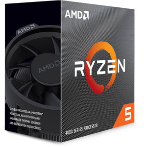 AMD Ryzen 5 4500 Desktop Processor, 3.6GHz Base, 4.1GHz Turbo, 6 Cores, 12 Threads, Socket AM4, 65W TDP, 11MB Cache, Zen 2, Stock Cooler