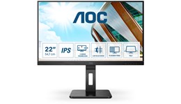 AOC 22P2DU 21.5 inch IPS Monitor - IPS Panel, Full HD 1080p, 4ms, Speakers, HDMI