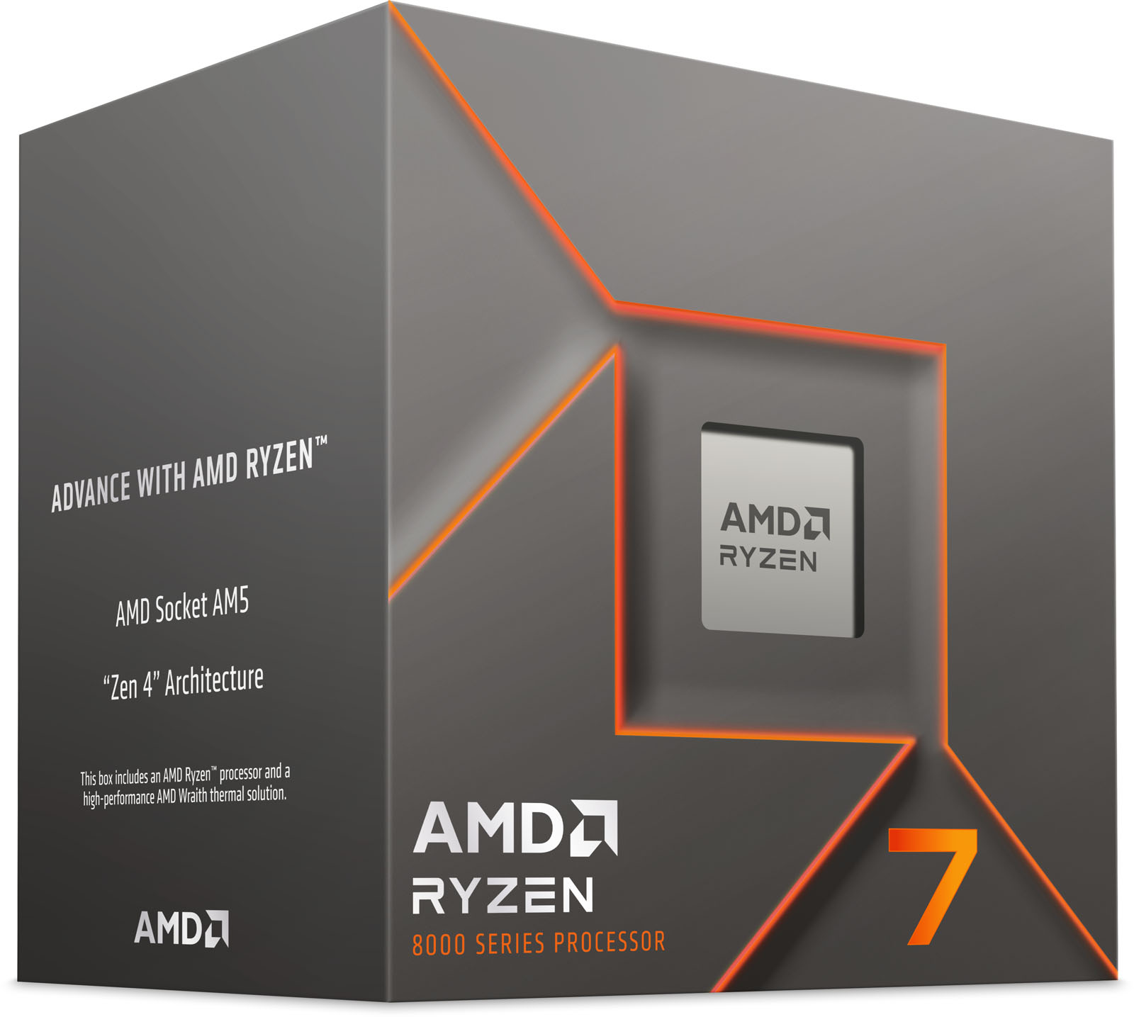 Amd Ryzen 8700F 8 Core/16 Thread Am5 Cpu Size 7
