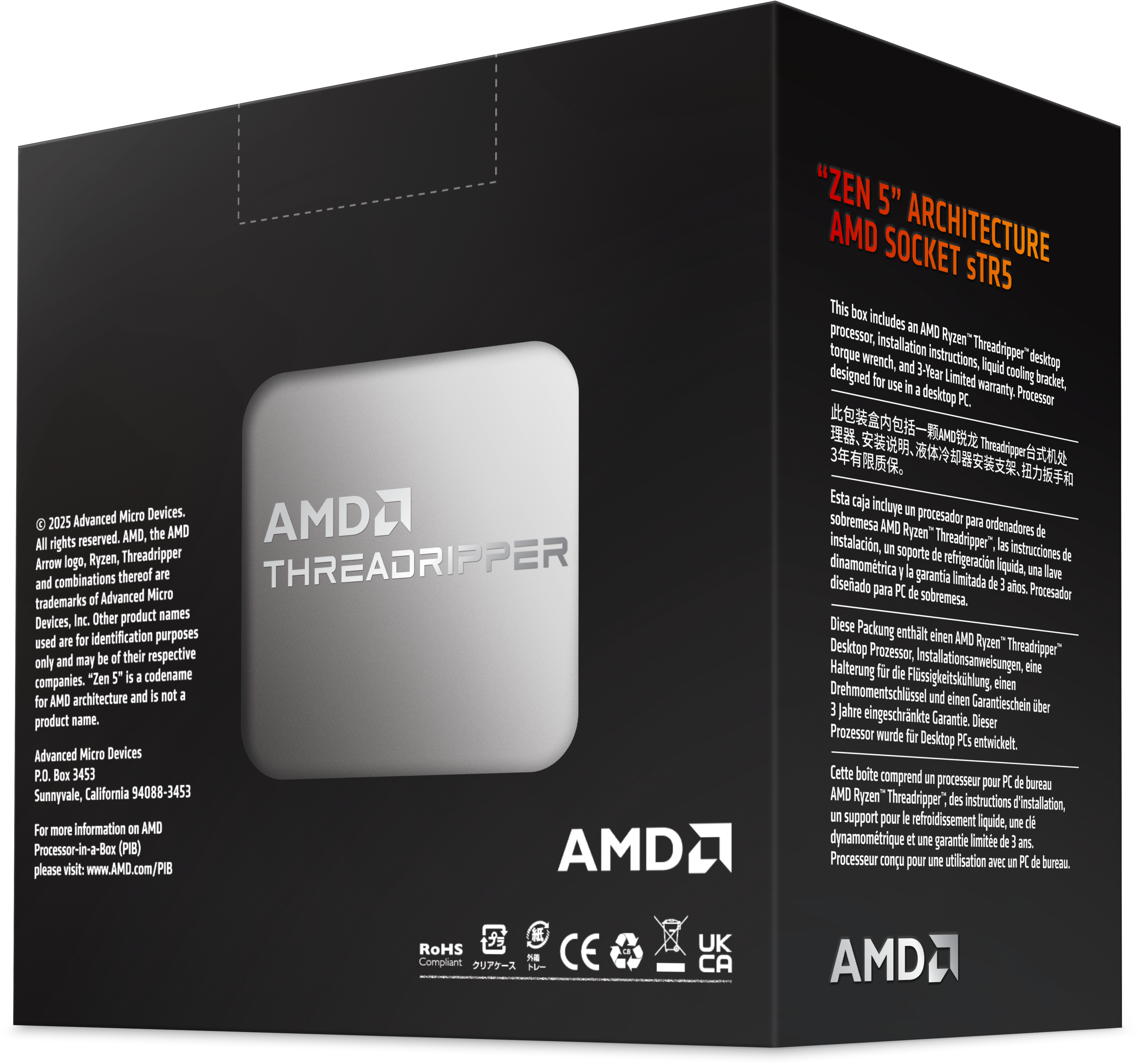 AMD Ryzen Threadripper 9970X 32-core Socket sTR5 Workstation