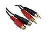 Cables Direct 10m Twin RCA Extension Cable