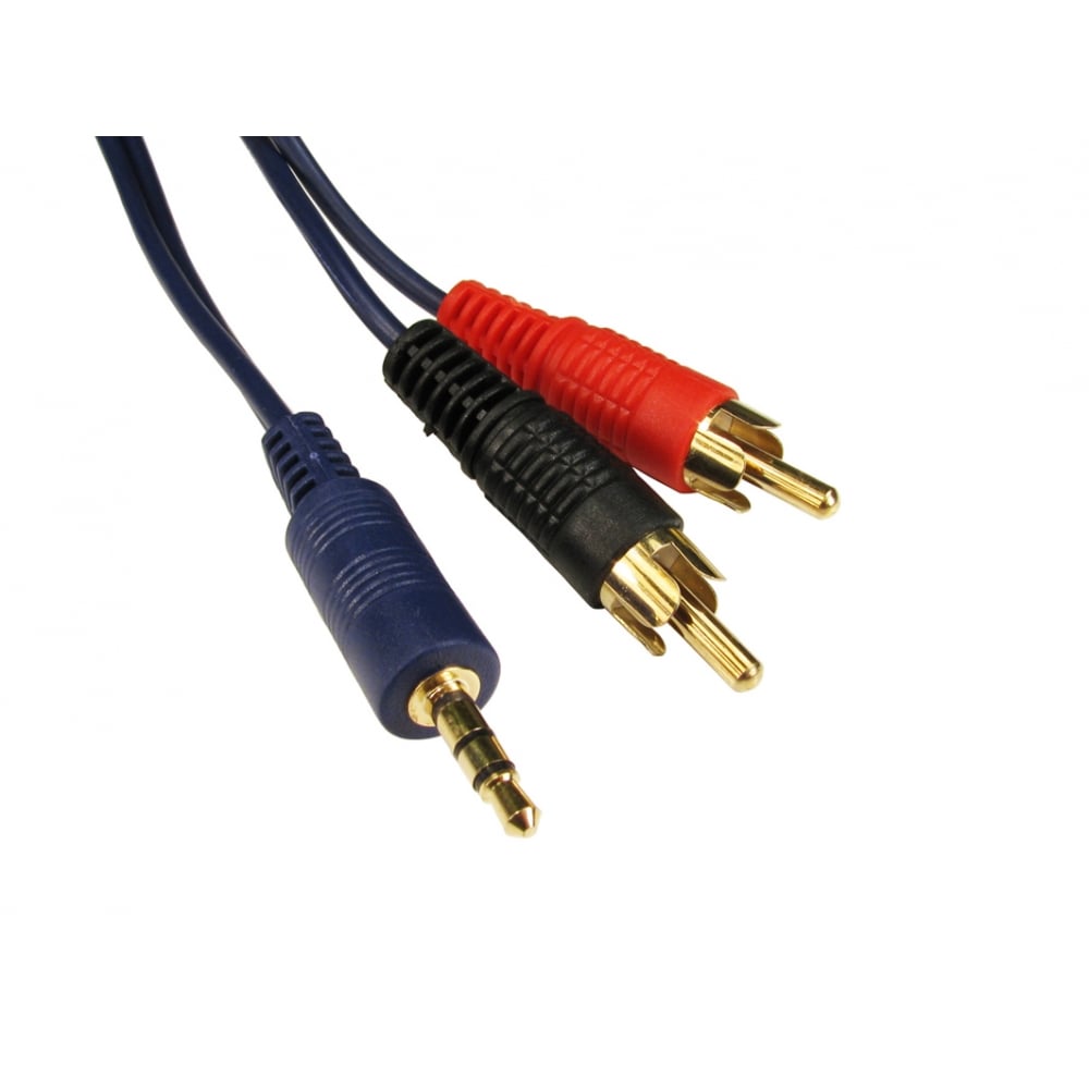 Cables Direct Gold 3.5Mm Stereo To Twin Rca High Quality Audio Cable 10M