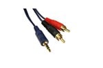 Cables Direct 5m 3.5mm Stereo to Twin RCA High Quality Audio Cable