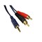 Cables Direct 5m 3.5mm Stereo to Twin RCA High Quality Audio Cable