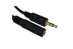 Cables Direct 2m 3.5mm Stereo Extension Cable, Black