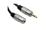 Cables Direct 3m 3.5mm Stereo Extension Cable with Gold Connectors
