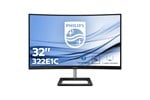 Philips E Line 322E1C 32 inch Curved Monitor - Full HD 1080p, 4ms Response, HDMI
