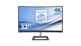 Philips E Line 328E1CA 32" 4K Curved Monitor - VA, 4ms, Speakers, HDMI, DP