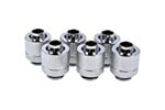 Alphacool Eiszapfen 13/10mm Chrome Compression Fitting - Six Pack