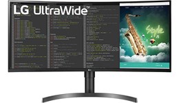 LG 35WN65C-B 35 inch Curved Monitor - 3440 x 1440, 5ms Response, Speakers, HDMI