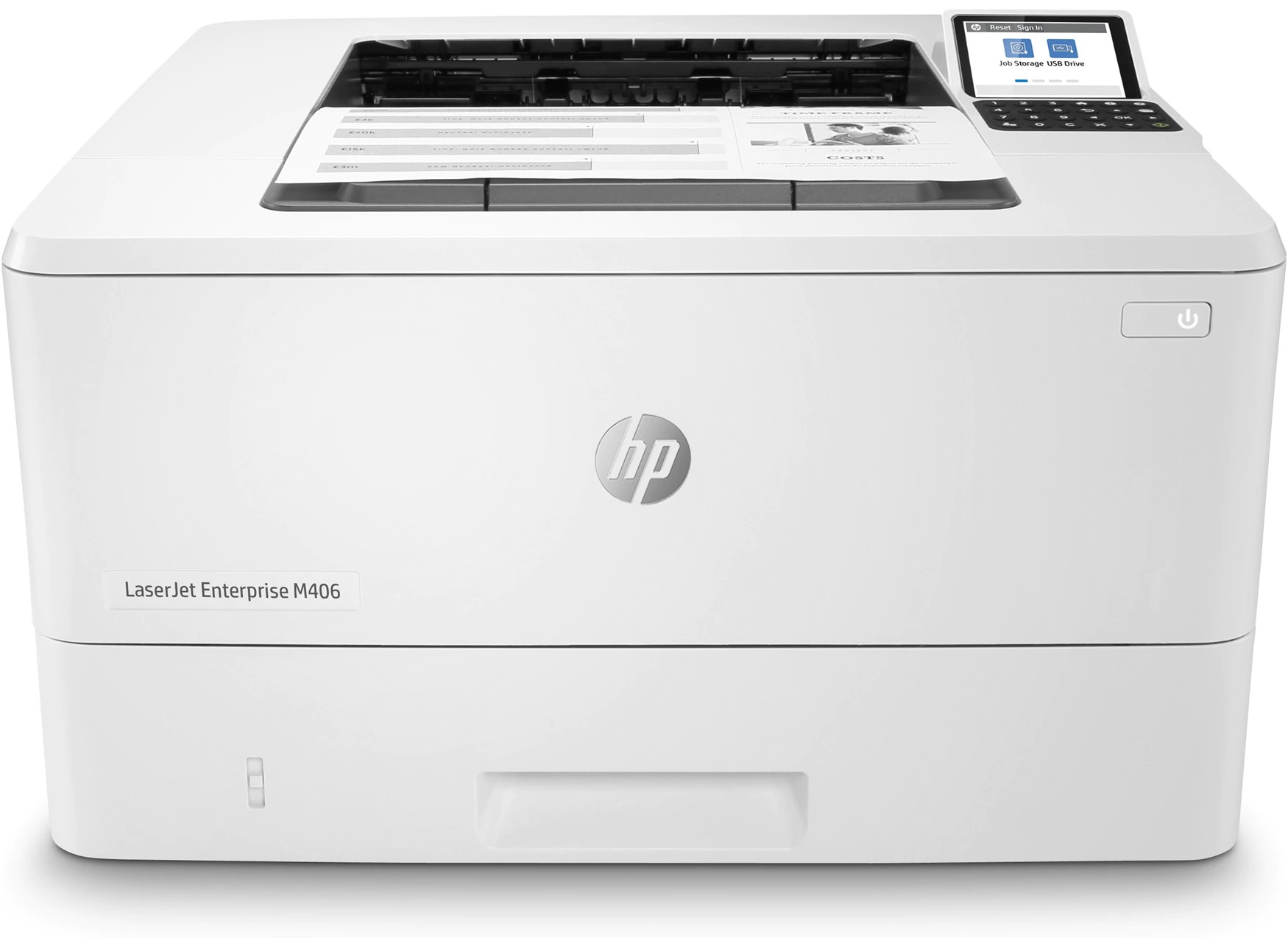 Hp Blue Laserjet Enterprise M406dn Mono Printer Size 42