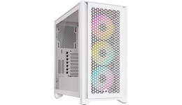 Corsair iCUE 4000D RGB AIRFLOW Mid Tower Gaming Case - White 