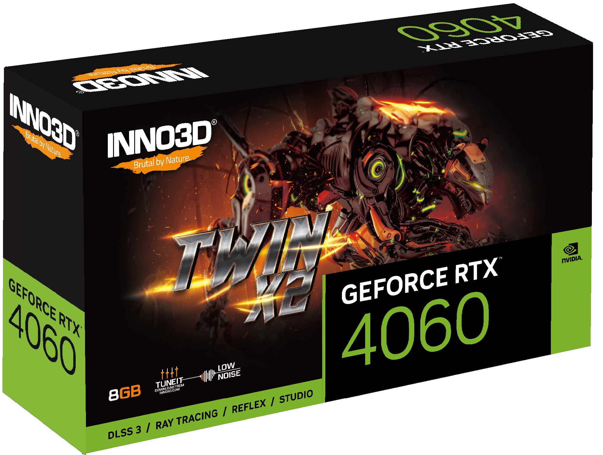 贅沢品 INNO3D N40602-08D6 - GPU 8GB X2 Twin 4060 RTX GeForce その他