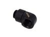 Alphacool Eiszapfen L-connector, Rotatable G1/4 Outer Thread to G1/4 Inner Thread, Deep Black