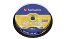 Verbatim 4.7GB DVD+RW Discs, 4x, 10 Pack Spindle