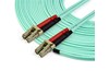 StarTech.com 15 m OM4 LC to LC Multimode Duplex Fiber Optic Patch Cable in Aqua