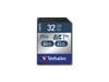 Verbatim 32GB Pro U3 SDHC Memory Card, UHS Speed Class 3