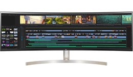 LG 49WL95C-WE 49" UltraWide Curved Monitor - IPS, 60Hz, 5ms, Speakers, HDMI, DP