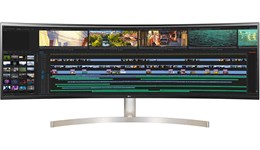 LG 49WL95C-WE 49 inch IPS Curved Monitor - 5120 x 1440, 5ms, Speakers, HDMI