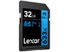 Lexar 633x BLUE Series 32GB Class 10 SD Card 