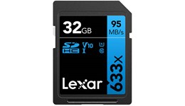 Lexar High-Performance 633x BLUE Series 32GB SDHC UHS-I (Class 10) Card