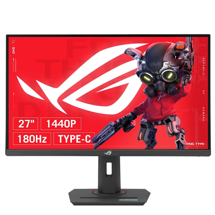 Asus Rog Strix Xg27acs 27" 1440P (Qhd) Gaming Monitor - Ips, 180Hz, 1Ms, Hdmi Size 27