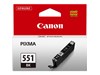 Canon CLI-551BK Ink Cartridge - Black, 7ml (Yield 495 Photos)