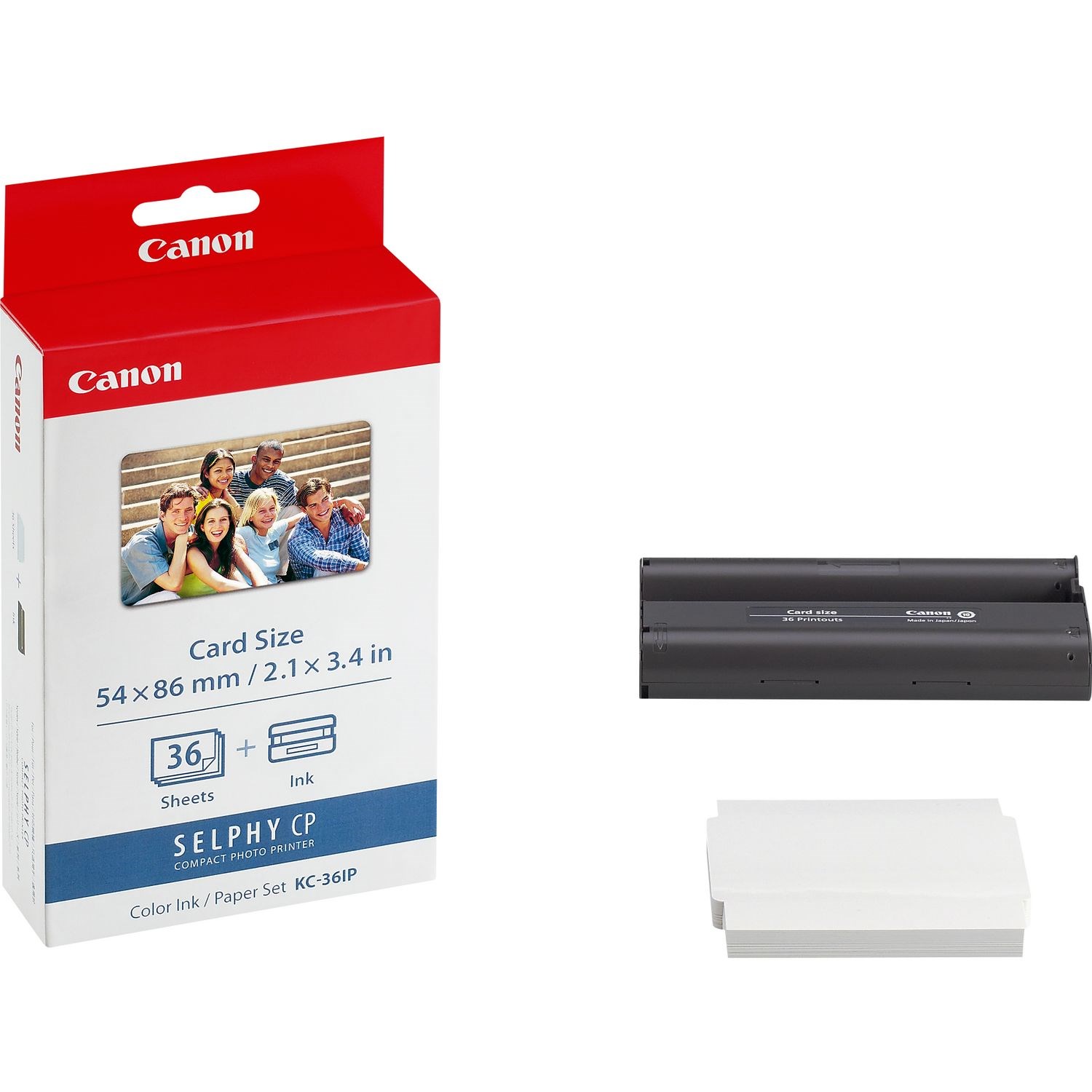 Photos - Ink & Toner Cartridge Canon KC-36IP Colour Ink/Paper Set - Credit Card Size, 36 Prints 7739A001 