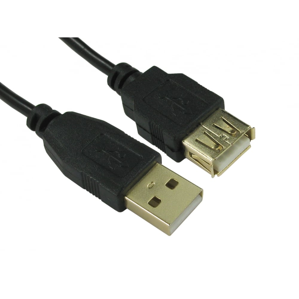 Cables Direct Gold Usb 2.0 Extension Cable 1M