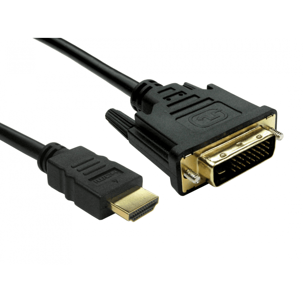 Photos - Cable (video, audio, USB) Cables Direct 2m DVI-D to HDMI Cable 77DVHD-3302 