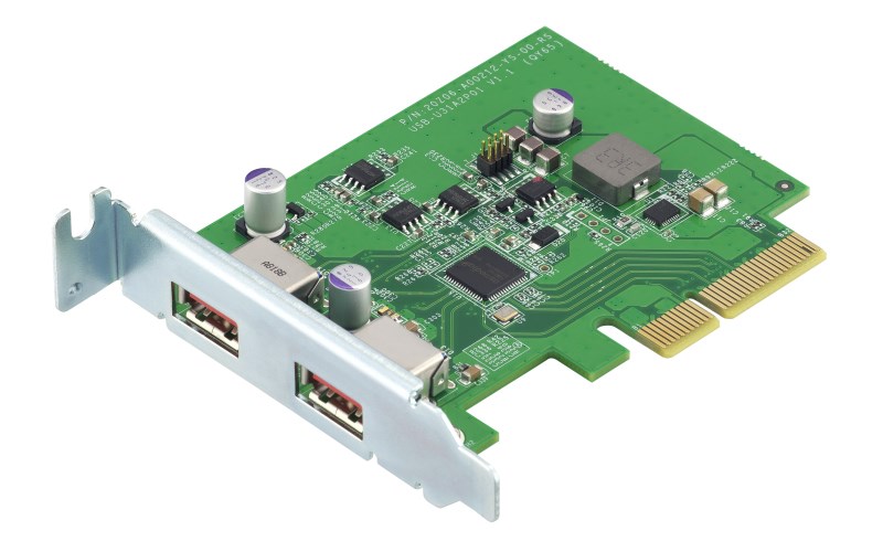Photos - PCI Controller Card QNAP QXP-10G2U3A interface cards/adapter USB 3.2 Gen 2  (3.1 Gen 2)
