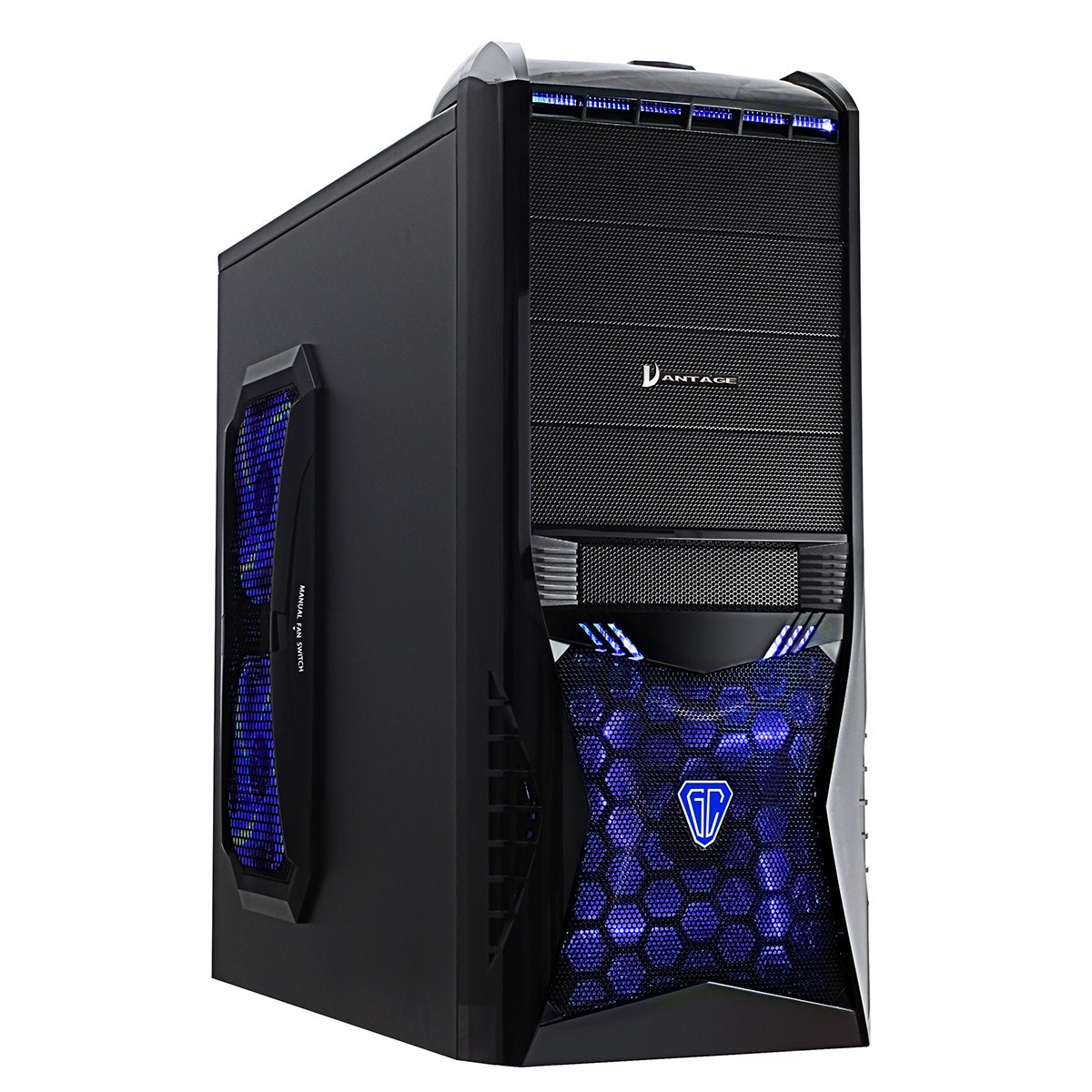 Cit Vantage Midi Tower Gaming Case - Black