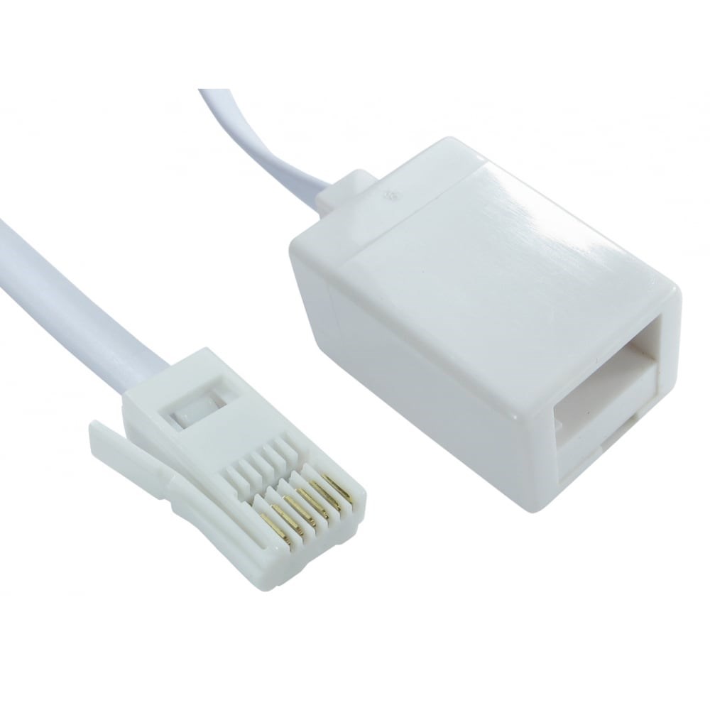 Photos - Cable (video, audio, USB) Cables Direct 2m BT Telephone Extension Cable 88BT-002 