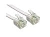 Cables Direct 2m RJ-11 to RJ-11 Modem Cable in White