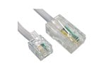 Cables Direct 10m RJ11 to RJ45 Cable in White