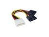 Cables Direct Molex to Two SATA Power Splitter Cable