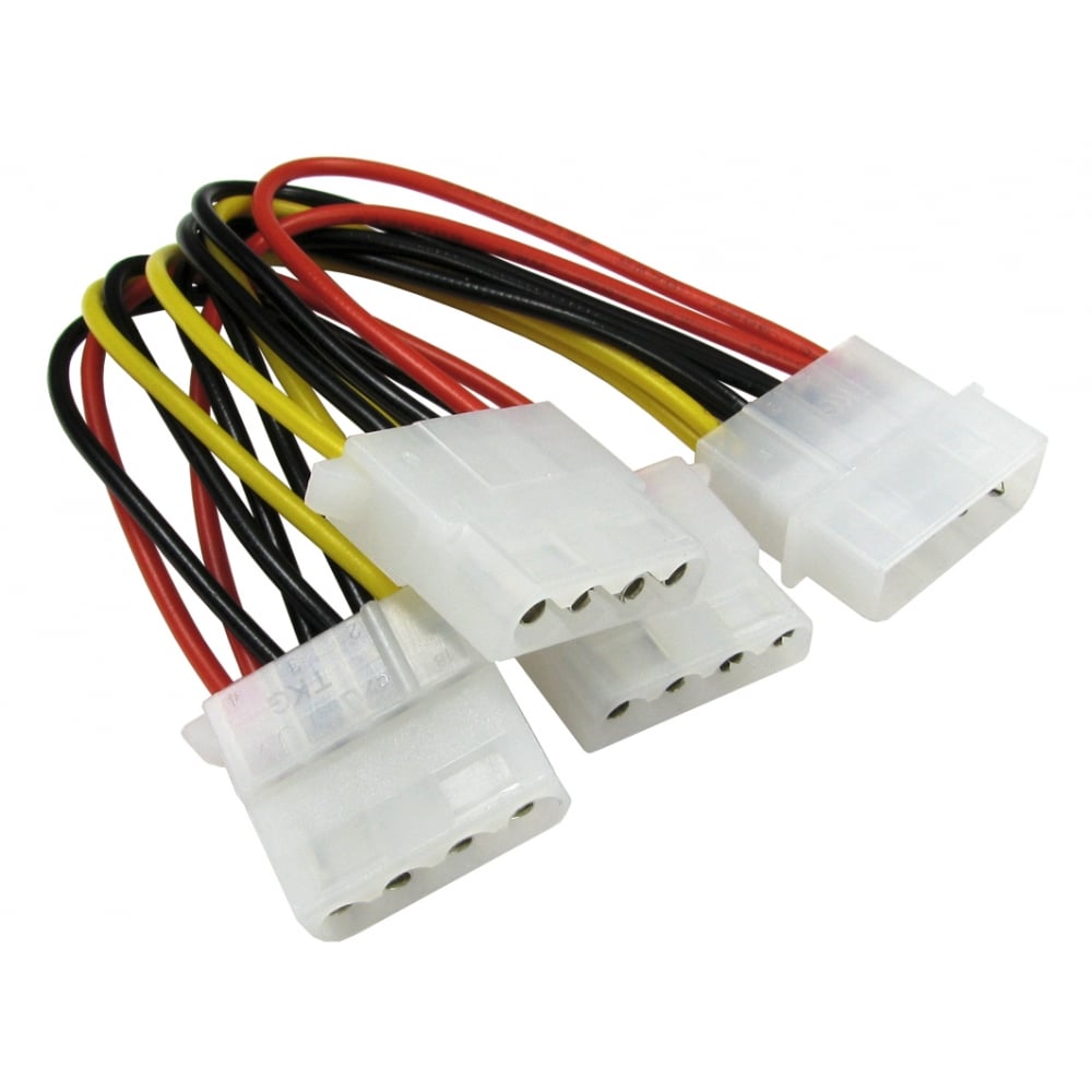 Cables Direct Men's Molex To Triple Molex Power Splitter Cable Size 3