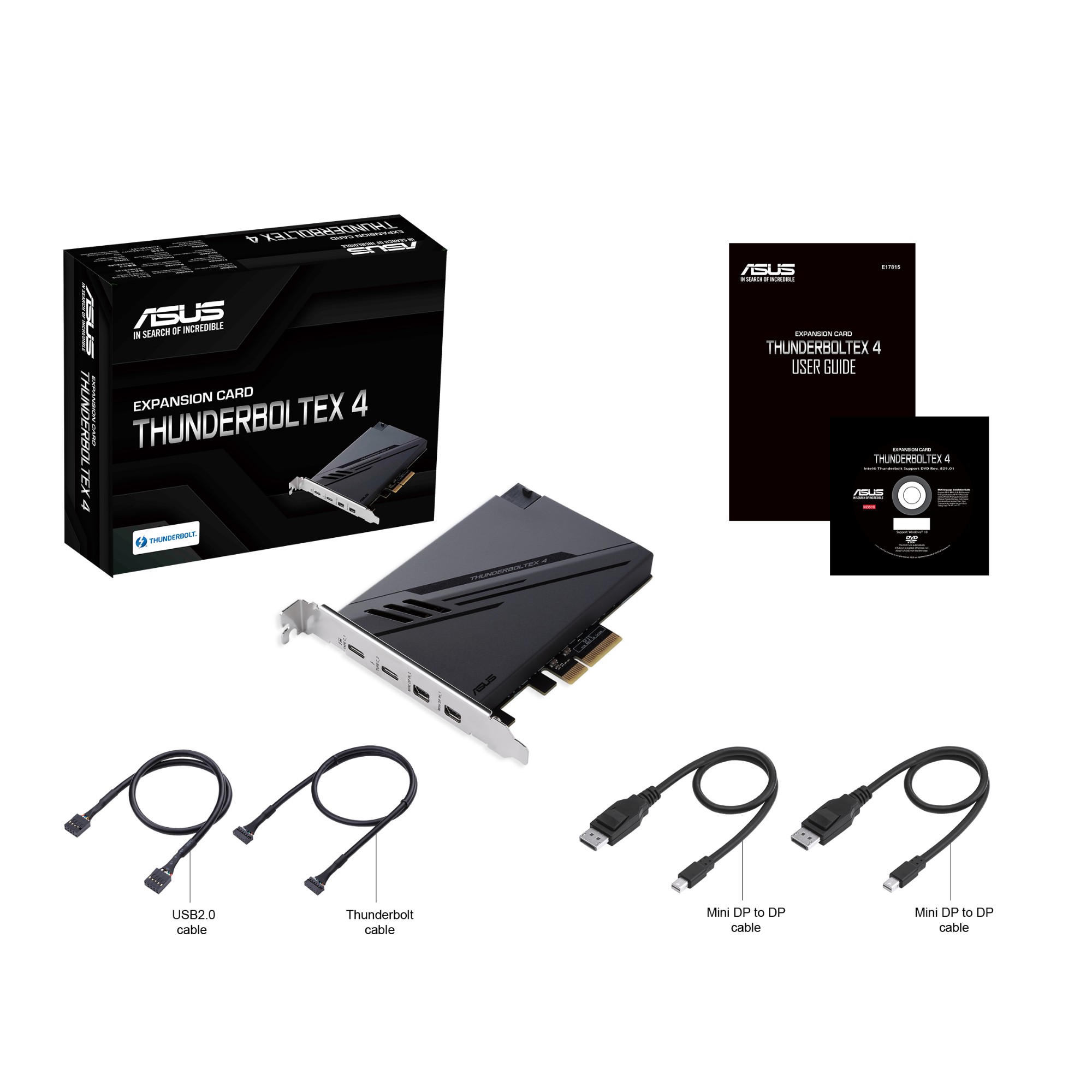 Asus ThunderboltEX 4 Card PCI Express 2 x Thunderbolt 4 (USB-C) 2