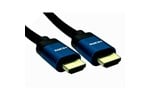 Cables Direct 2m HDMI 2.1 Cable in Black with Blue Connectors