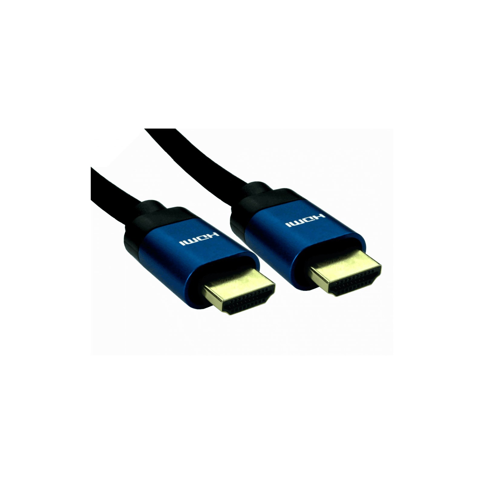 Cables Direct 0.5m HDMI 2.1 Cable in Black with Blue Connectors
