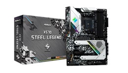 ASRock X570 Steel Legend ATX Motherboard for AMD AM4 CPUs