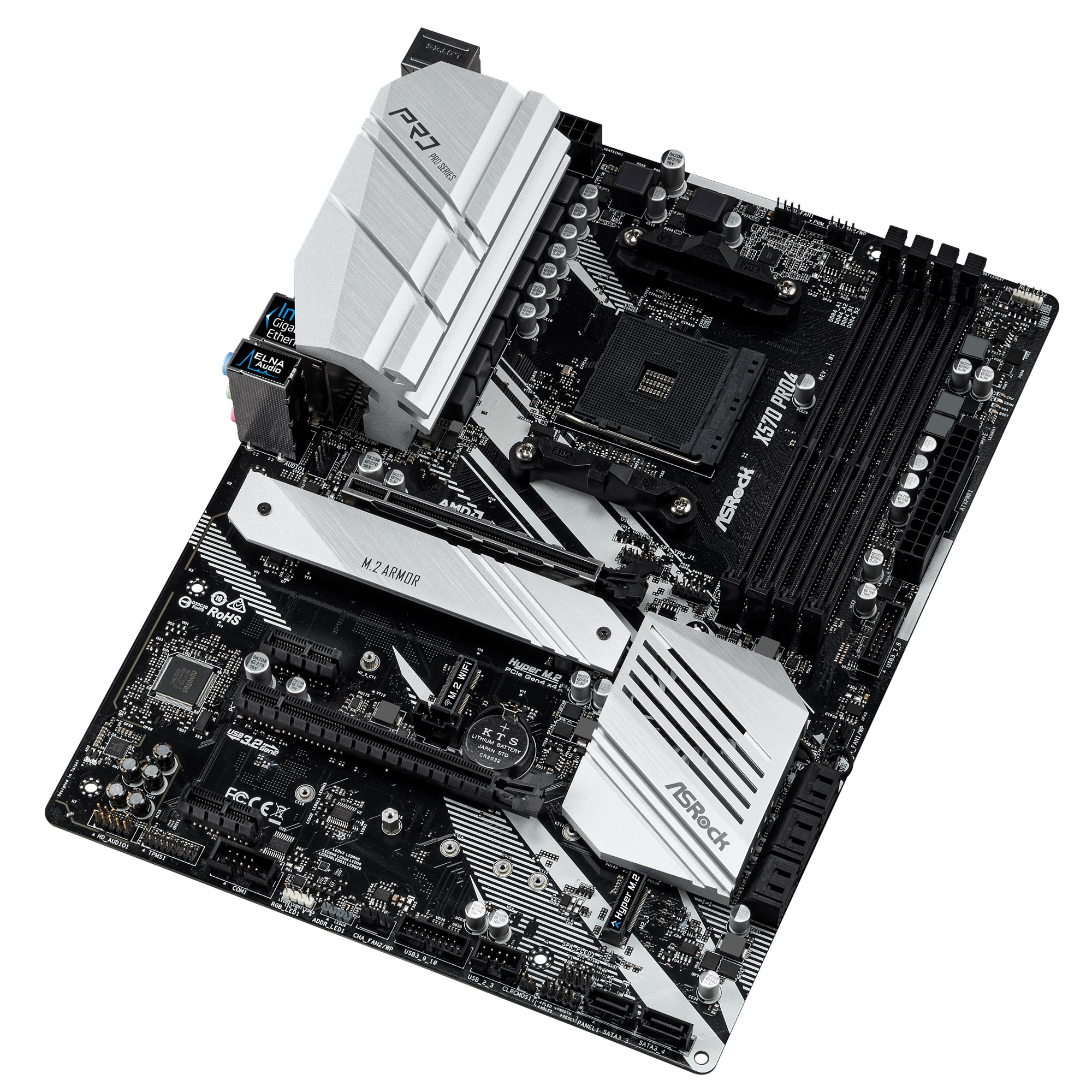 ASRock X570 Pro4 AMD Socket AM4 Motherboard - 90-MXBAT0