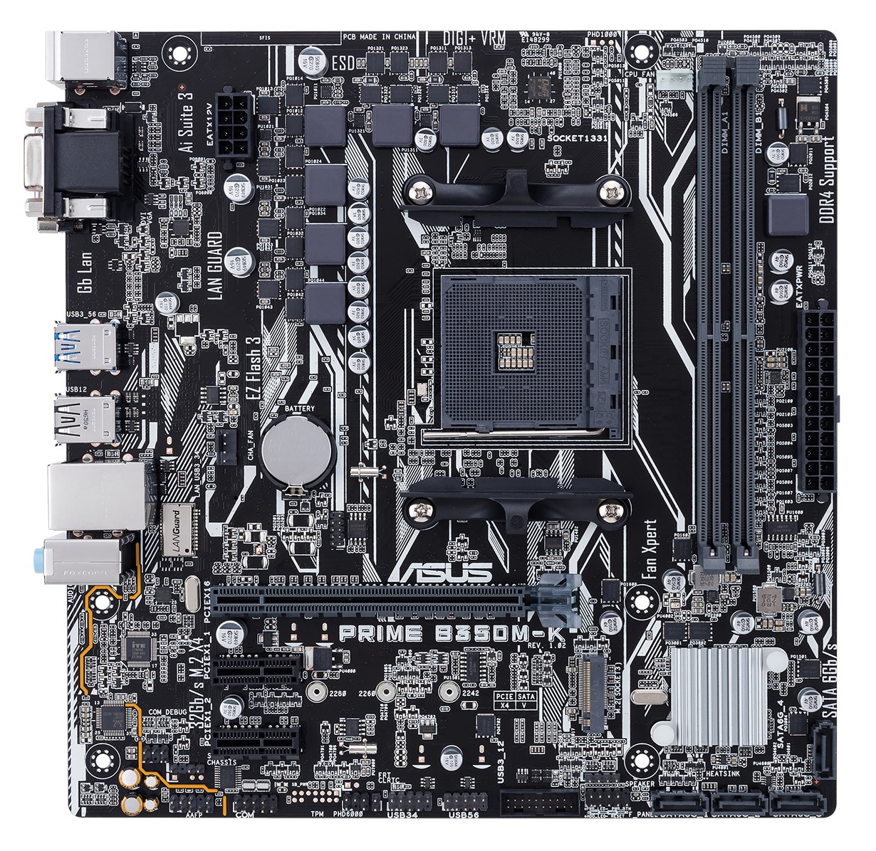 ASUS PRIME B350M-K AMD Socket AM4 Motherboard - 90MB0UH0-M0EAY0 | CCL