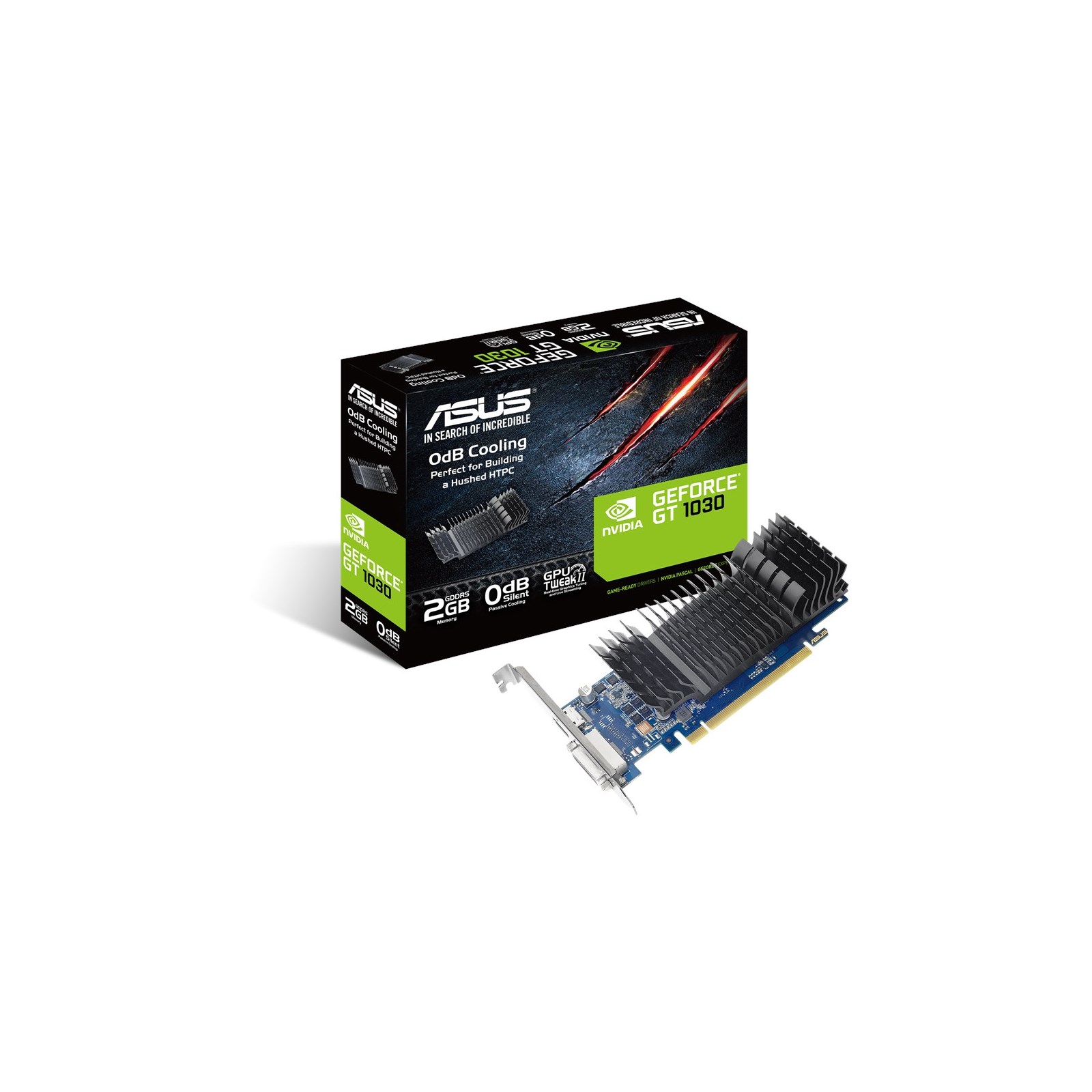 ASUS GeForce GT 1030 2GB LP GPU 90YV0AT0 M0NA00 CCL