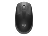 Logitech M190 Full-size Wireless Mouse in Charcoal