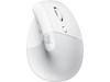 Logitech Lift for Mac Vertical Ergonomic Mouse in White and Grey