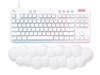 Logtech G713 Gaming Keyboard with Linear Keys - White Mist