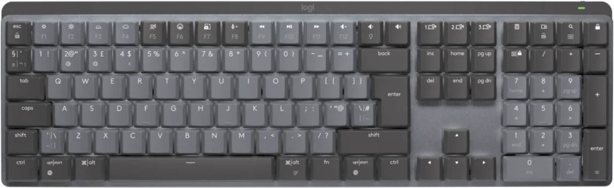 Logitech MX Mechanical Full Size Wireless Illuminated Performance Keyboard