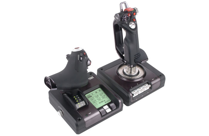 Logitech Black X52 G Saitek Pro Flight Control System Size 10